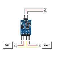 Módulo De Switcher De Video 3 Canales 1/2/5PCS Para Drones Multicopter FPV Transmisor Y Cámara 5.8G Unidad De Switch 3Vay - details 2