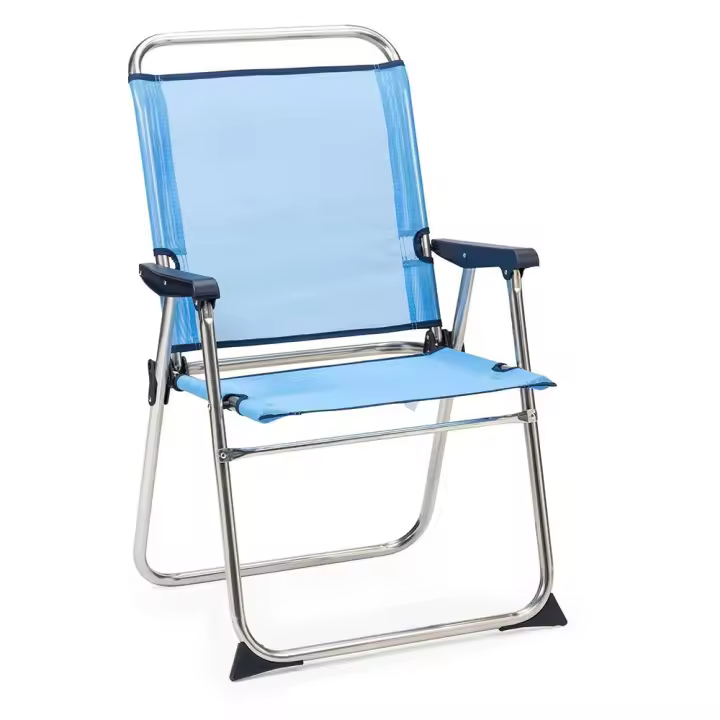 Solenny Silla Plegable Fija De Aluminio 90x58x58 Cm - 1