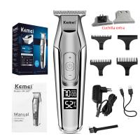 Kemei 5027 Cortacabello Para Barbero Sin Cable Corte Cercano Para Líneas Y Afeitado Seco Pantalla LCD Trimmer De Cabello Con Cuchilla De Titanio - details 10