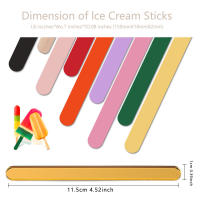 10pcs Bastones De Helado Reutilizables De Acrílico Mate Para Manualidades Y Decoración De Pasteles Herramientas De Cocina Eco-amigables - details 3