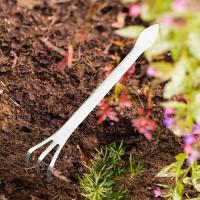 Rake De Acero Inoxidable Para Raíces De Bonsái Con 3 Puntas Herramienta De Jardinería Para Transplantación Y Suavizar La Tierra - details 1