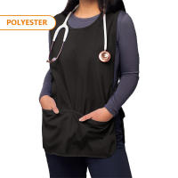 Delantal De Cabelletero Para Mujer Con Bolsillo Decorativo Ropa De Trabajo Para Peluquero Material De Algodón Accesorios De Salon - details 0