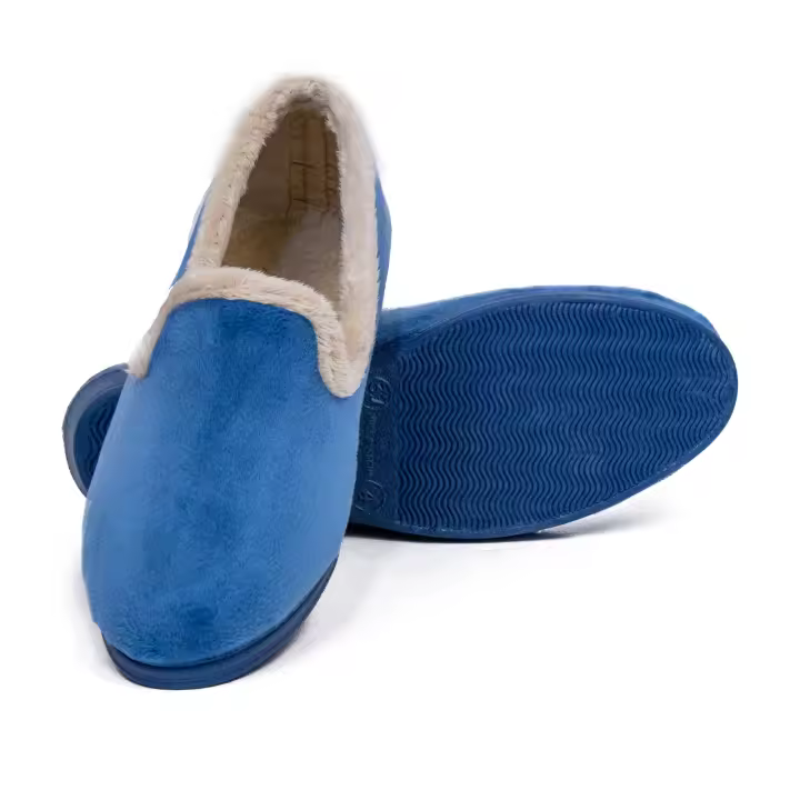 Zapatillas de Casa Mujer Invierno Cómodas, Zapatos Suapel con Tacón Cuña Punta Cerrada Multicolor, Suela Caucho Talla 35-41 HECHO EN ESPAÑA - 1
