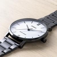 reloj clásico minimalista hombre Casio MTP-VT01B-7B 40mm baño de iones correa de acero - details 3
