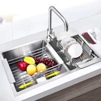 Rack De Secado De Platos Expansible Gris Con Brazos Ajustables Soporte Para Verduras Frutas Y Pasta En Cocina - details 4