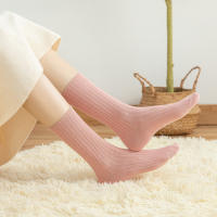 10Pares De Calcetines Largos De Algodón Para Mujer Estilo Retro Otoño Invierno Color Sólido Negro Rosa Para Estudiantes Y Jóvenes - details 1