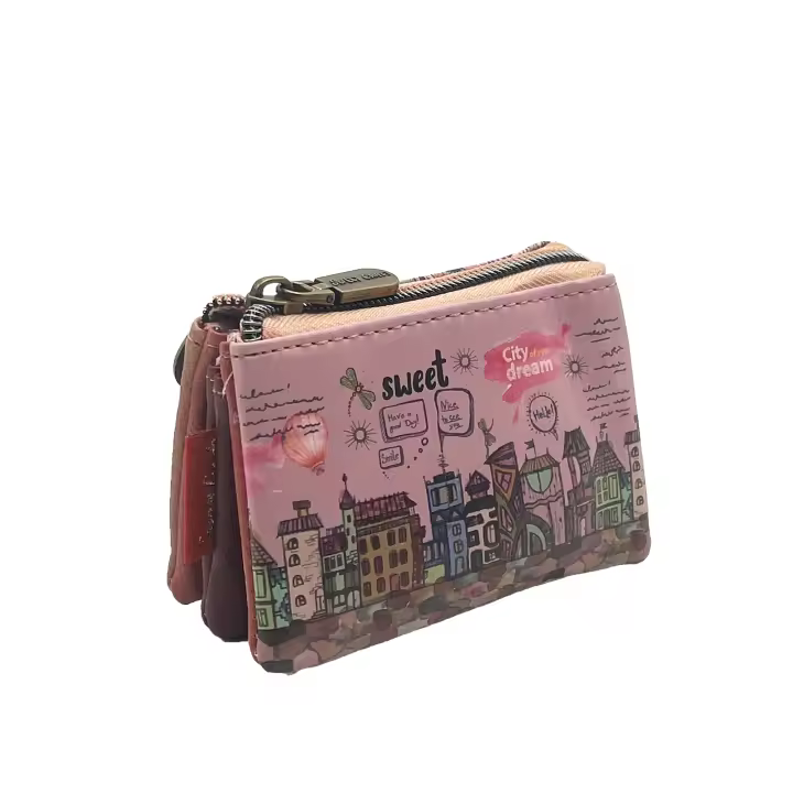 Monedero Sweet Candy "City of Your Dream" - Paisaje urbano colorido, compacto 10x2x6 cm - 1