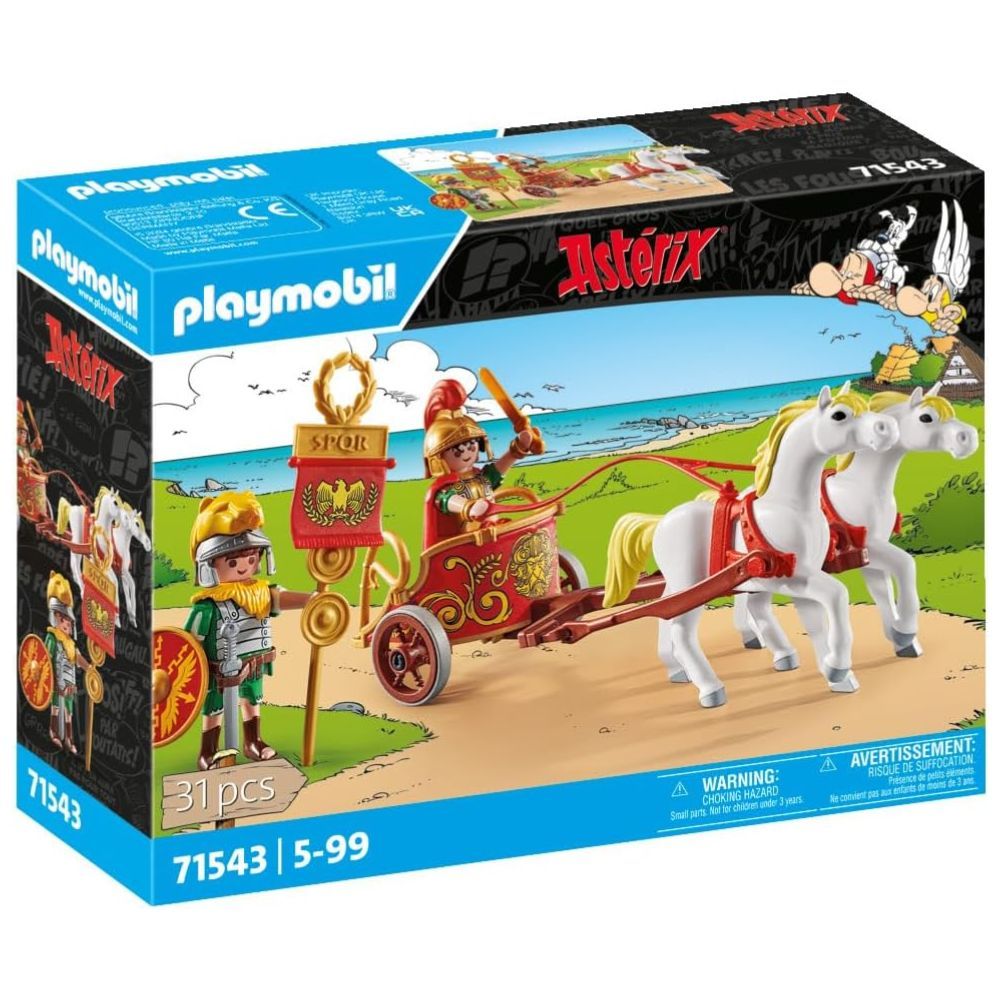 Cuádriga romana Playmobil Astérix (71543) con figura del senador Brutus