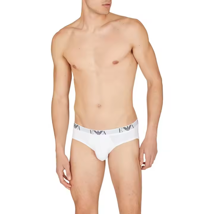 Emporio Armani Slips 111734 3 Unidades Blanco Slips - 1