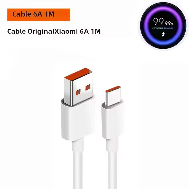 Kit de Carga Rápida Xiaomi 33W Cable Tipo C de 6A Compatible con Mi 10T POCO X3 NFC X4 Redmi K30 K40 Note 9 10 11 pro Accesorios de Electrónica - 1
