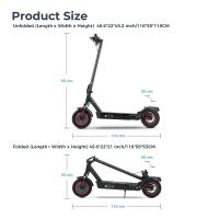 Aokda A1 Patinetes Electricos Adultos Plegable Scooter Freestyle, Motor De 800w, BateríA De Bicicleta EléCtrica 48v 12.5ah, NeumáTicos 10 Pulgadas Todo Terreno, Velocidad MáXima De 45km/H, Alcance MáXimo De 25km, Freno De Disco Ebike - details 12