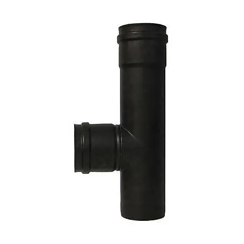 Tubo en T Ø100-90º M-H Entorque H con junta. Deko pellets Classic Dinak - 1