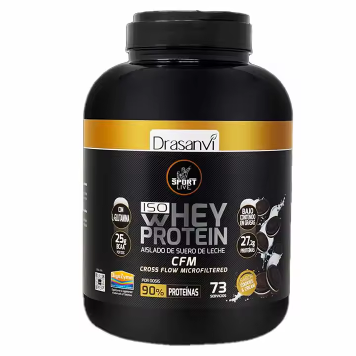 Drasanvi Iso Whey Protein 2,2kg - WHEY PROTEIN AISLADO 2,2KG SPORT LIVE DRASANVI - 1