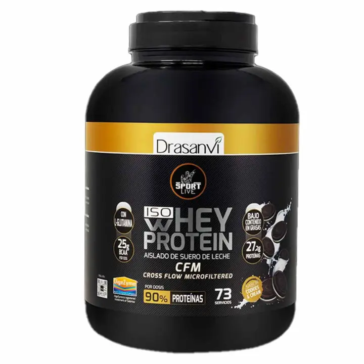 Drasanvi Iso Whey Protein 2,2kg - WHEY PROTEIN AISLADO 2,2KG SPORT LIVE DRASANVI - 1