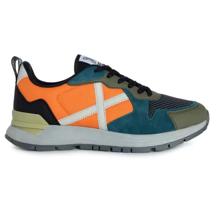 Munich Avenue 06 Sneakers Hombre – Zapatillas Running Vintage Naranja, Cordones y Suela Mixta - 1