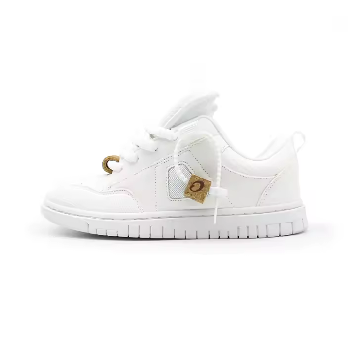 Zapatillas Casuales Retro De Tela Blanca Para Hombres Y Mujeres Tamaño Grande Zapatos Versátiles Transpirables Con Suela De Goma - 1