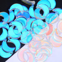 10 Piezas De Hueso De Luna Transparente Hecho a Mano Para DIY Pulsera Collar Joyería De Oídos Accesorios De Material De Vidrio - details 6