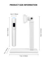 Mini Secador De Uñas Profesional Con Pantalla Y Luz UV LED Recargable Portátil Para Arte De Uñas Lámpara Upright Removible De ABS - details 5