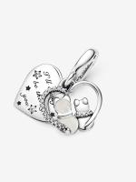 Pandora - Charm Colgante de Gatos y Corazones-Plata de - details 0
