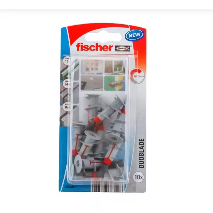 Blister 10 Taco Pladur DuoBlade Fischer Profesional. - 1