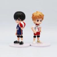 6 PCS Figuras De Acción Q Version Junior Voleibol 7.5cm Shoyo Hinata Sugawara Koushi Haikyu!! PVC Juguete Para Adolescentes - details 6