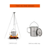 Tomshoo Taza De Camping De Titanio 750ml Duradera Para Exteriores Utensilios De Turismo Y Picnic Equipo De Camping - details 11