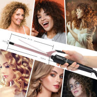 Hatteker 9mm Rizador De Pelo Cerámico pro Con Temperatura Constante Y Turmalina Para Uso En Salón De Belleza Seco Y Húmedo - details 1