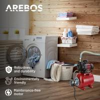 AREBOS Bomba de agua doméstica 1000 W 3500 L/hora Cabezal de descarga 44m - details 7