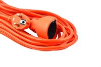 Cable Alargador, prolongador de corriente, 5m, 10m, 15m, 20m y 30m , color naranja, ideal uso permanente en exterior o en obras, para uso exterior en jardines, espacios húmedos, espacios interiores e industria. - details 1