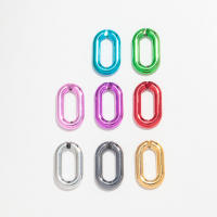 30pcs Bolas De Acero Metálico Para Pulseras Collares Y Aretes DIY Forma Oval Tamaño 27x16mm Accesorios De Joyería - details 13