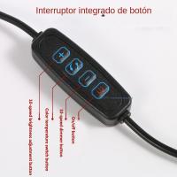 Lámpara De Escritorio LED Plegable Con Brazo Largo Y Ajuste De 3 Colores Luz De Mesa Para Dormitorio Sala De Estar Lectura Computadora - details 10