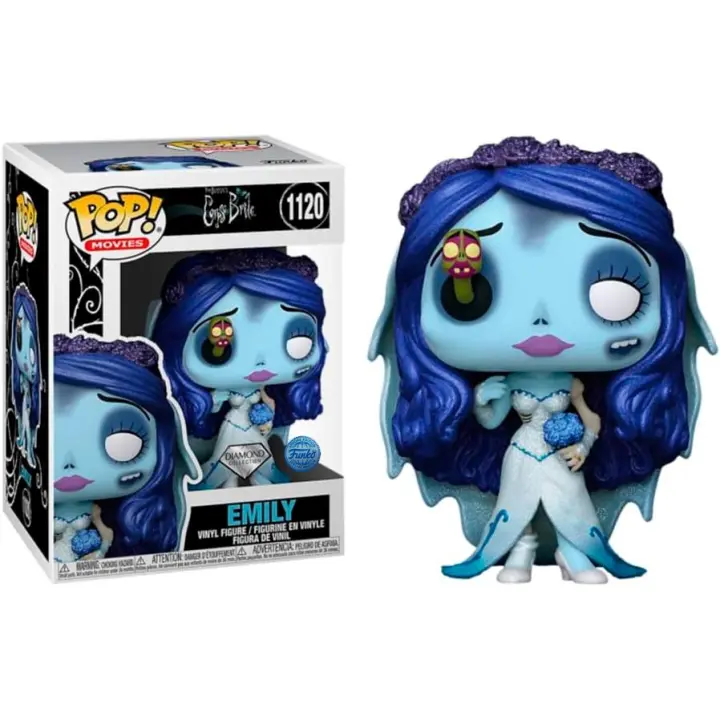 Funko  Emily con Maggot Diamond Glitter  Exclusivo 1120 Novia Cadáver Corpse Bride Pop Vinyl - 1