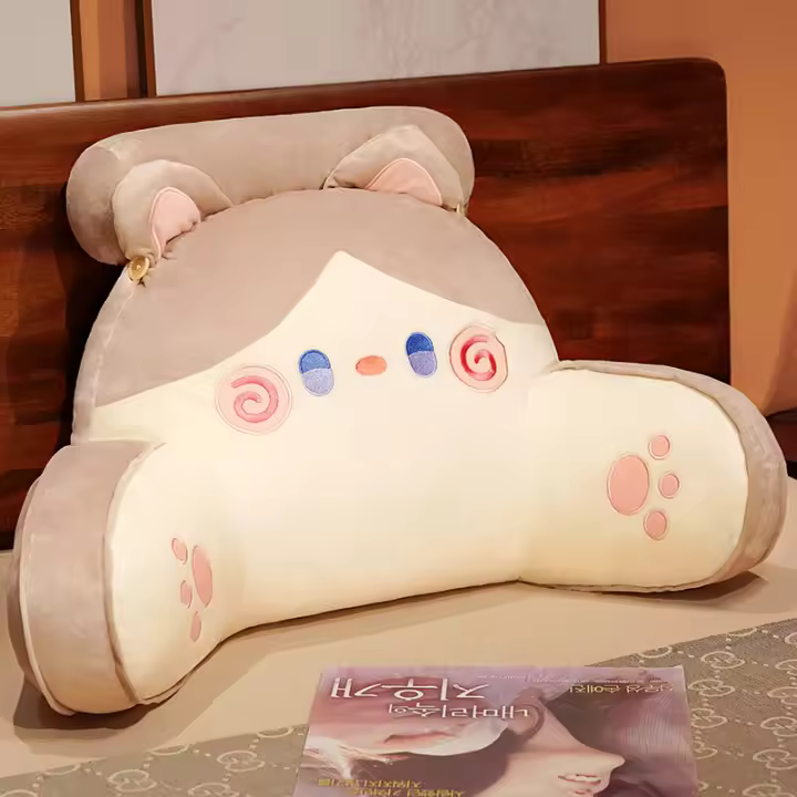 Cojín De Apoyo Lumbar Grande De Verano Con Diseño De Dibujos Animados Para Sofá Y Habitación Muebles De Jardín Y Comedor Tapizado De Tela Suave Con Relleno De Algodón - 1
