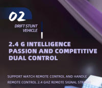 Coche De Control Remoto Para Niños Metálico Y Plástico Morfogénico Seis Ruedas RC Off-Road Climbing Stunt Cuatro Ruedas Engranadas Racing Spray Drift Juguete - details 4