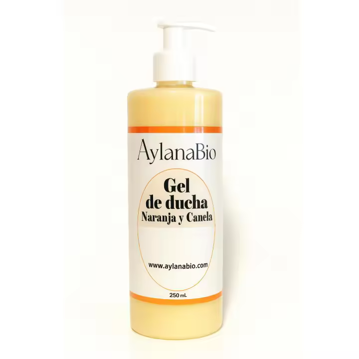 Aylanabio — Gel de Ducha Naranja y Canela BIO | Aroma Cálido | Limpieza Suave | Artesanal y BioVidaSana - 1