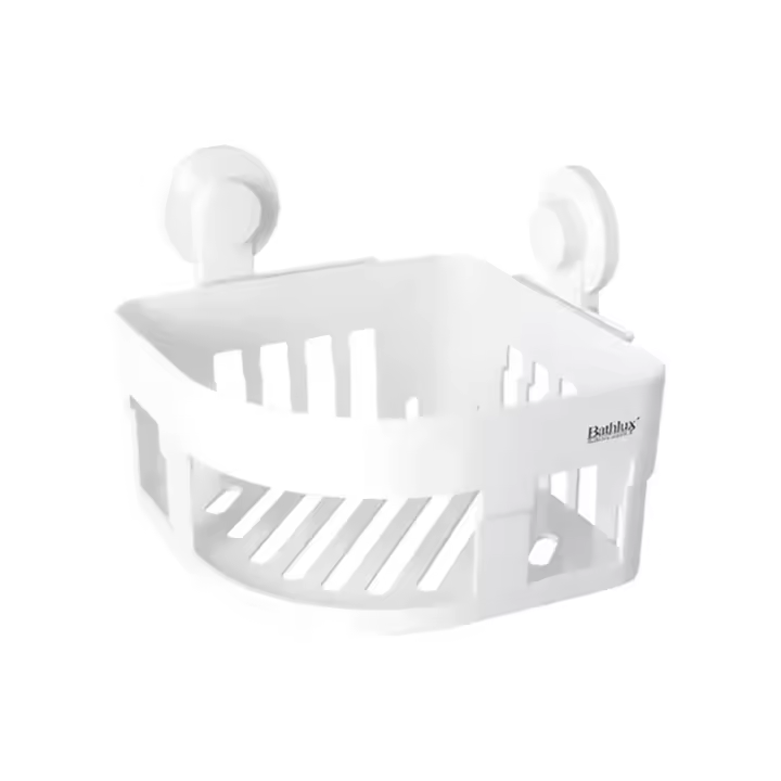 Cesta de almacenamiento para estante de pared estante para jabón estante de esquina estante montado en la pared estante de ducha con ventosa cesta montada en la pared - 1