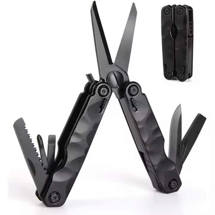 Cuchillo multifunción en 1 con funda de nailon, podadora de jardín plegable para supervivencia al aire libre, acampada, pesca, caza, senderismo y bricolaje - 1