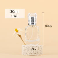 Botella De Perfume Recargable De 30ml Con Tapa De Diamante Vidrio Transparente Portátil Para Perfume Con Aplicador De Spraying - details 5