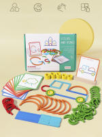 Juego Educativo Montessori De Madera Con Palos Y Anillos Desafío Inteligente Para Niños Juguete De Construcción DIY Regalo Para Edad 4-12 Años - details 0