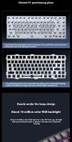 MCHOSE G75 Teclado Mecánico Tri-modos Bluetooth Inalámbrico 87 Teclas Para PC Y Laptop Periféricos De Juegos Deportivos Regalos - details 4