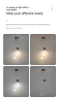 Lámpara Colgante LED Moderna Para Habitación Estilo Estelar Luna Y Estrella Iluminación Pendente Para Dormitorio Decoración De La Cama - details 4