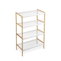 STARLEY-Estanteria de bambú 3 niveles,Estantería Multiusos con Baldas,Organizador para Entrada, Pasillo, Baño 70x35x76.2cm - details 0