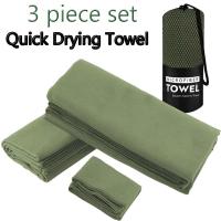Juego De 3 Toallas Ligero Y Compacto Para Viaje Gimnasio Camping Playa Baño Adecuado Para Excursiones Peso Del Paquete 300g - details 5