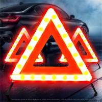 Triángulo Reflector Reflectante Para Coche Emergencia Despliegue Plegable Advertencia Seguridad Peligro Rojo Triángulo De Seguridad - details 13