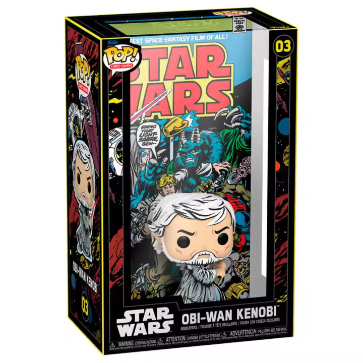 Figura Pop Comic Cover Star Wars Obi-Wan Kenobi-Figura de Vinilo Coleccionable - Idea de Regalo- Mercancia Oficial - Juguetes para Niños y Adultos - Movies Fans - Muñeco para Coleccionistas y Exposición - 1