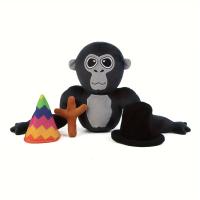 Juguete De Peluche Gorila HATEEMO Decoración Divertida Para El Hogar Regalo De Cumpleaños Para Niños Y Amigos Aficionados Al Juego Material De Peluche Corto Relleno De Algodón PP Tamaño 22cm Unisex - details 2