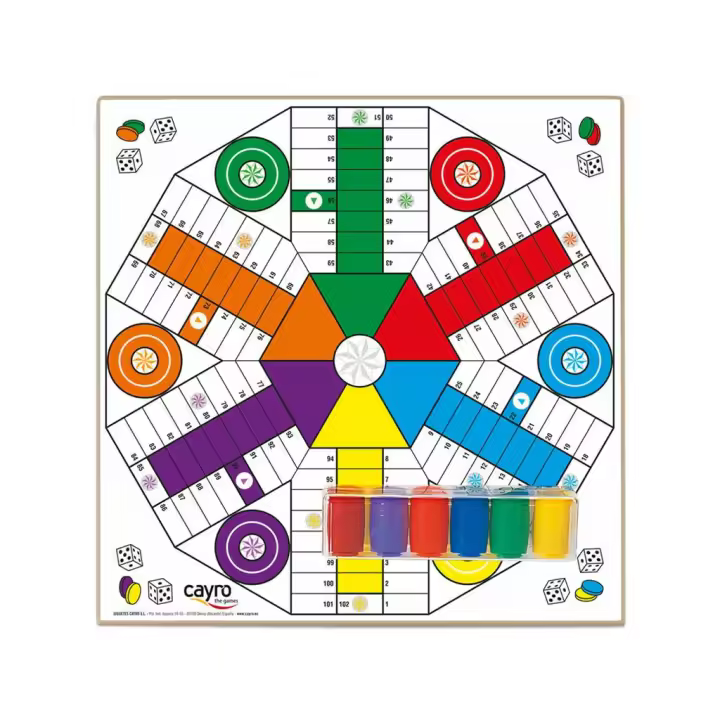 Parchís y Oca para 6 Jugadores de 40x40 cm Juguetes Cayro CAYRO - 1