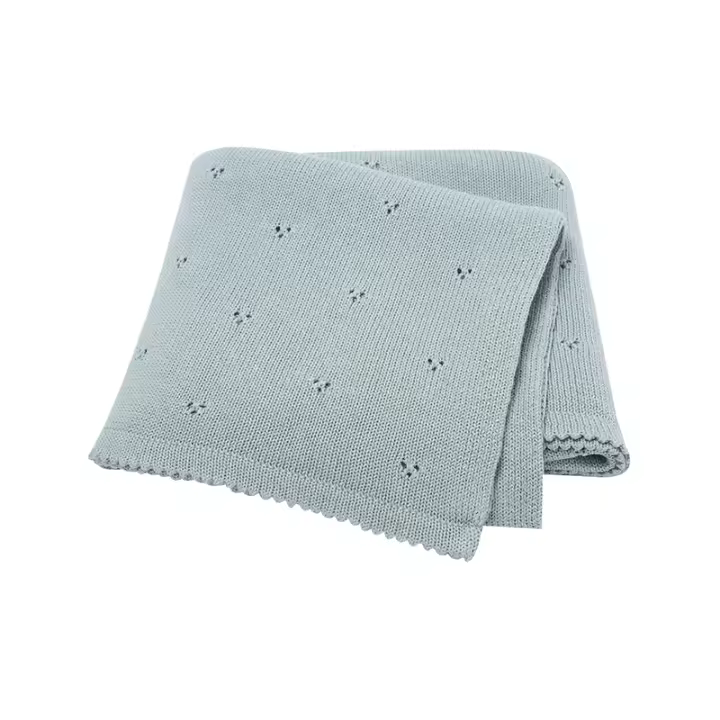 Manta Bebé Ultra Suave Algodón Punto Para Niños Y Niños Recién Nacidos De Sueño Para Carrito 90*70cm Tapetes Para Niños - 1