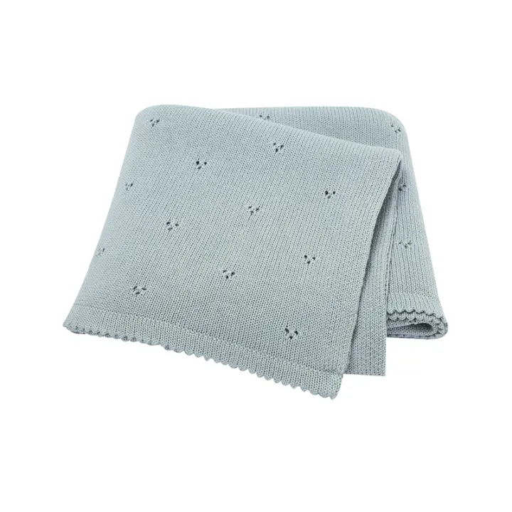 Manta Bebé Ultra Suave Algodón Punto Para Niños Y Niños Recién Nacidos De Sueño Para Carrito 90*70cm Tapetes Para Niños - 1