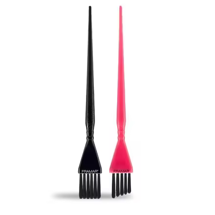 KIT DE BROCHAS DE COLOR PARA BALAYAGE (ROSA Y NEGRA) - 1
